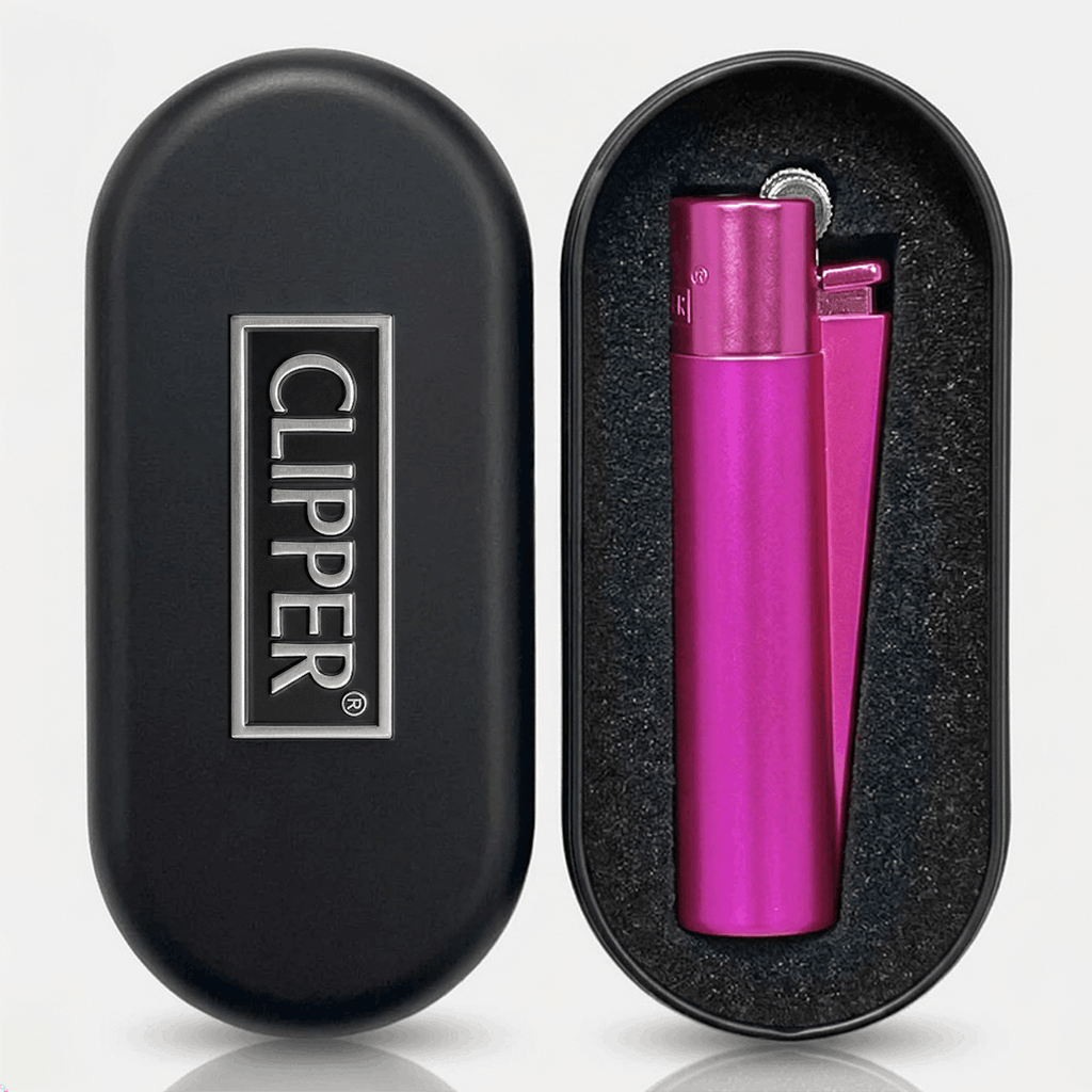 Clipper Metal SPARKLING FUCHSIA MATTE with black giftbox 